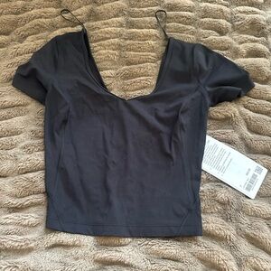 NWT Lululemon Align Tee Size 2 Black